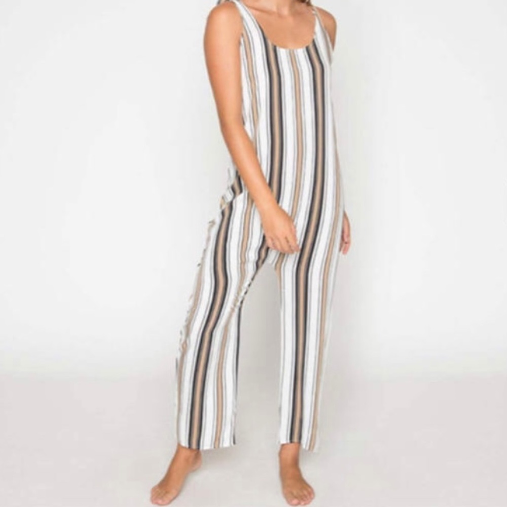 Seea Striped Summer Jumpsuit NWOT S